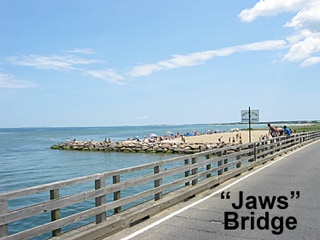 "Jaws" movie bridge